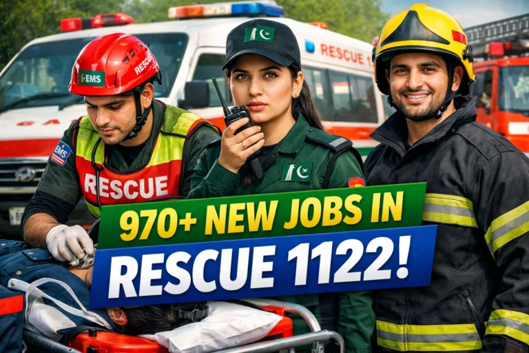 970+ new Jobs in Rescue 1122 Pakistan recruitment emergency staff ambulance