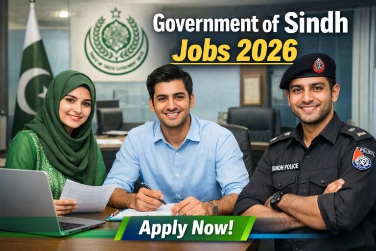 Government of Sindh Jobs 2026 apply online – Pakistani candidates applying for latest Sindh government jobs